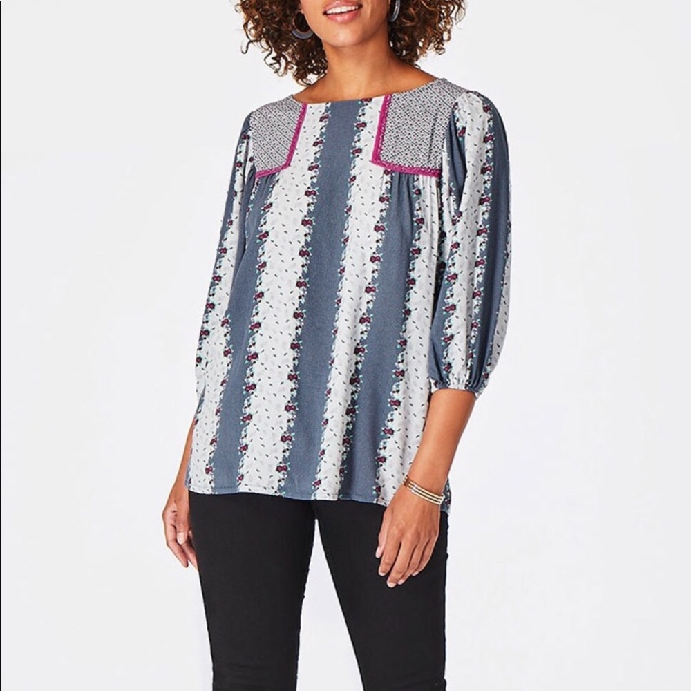 NWT Matilda Jane • A Quick Getaway Top - L